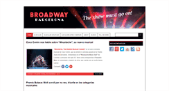 Desktop Screenshot of broadwaybarcelona.com