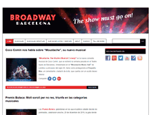 Tablet Screenshot of broadwaybarcelona.com